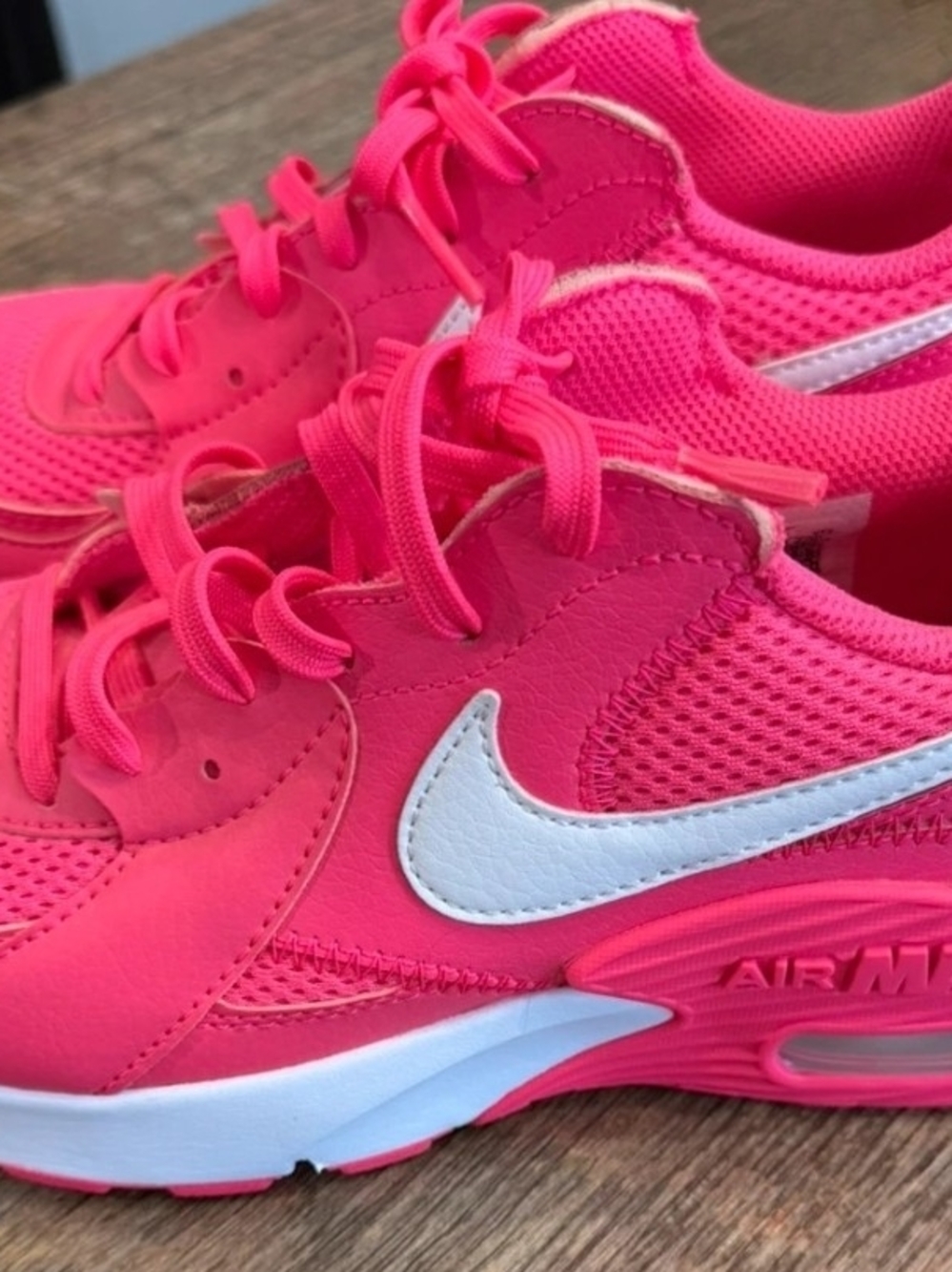 Nike Women’s Neon Pink Sneakers with White Swoosh